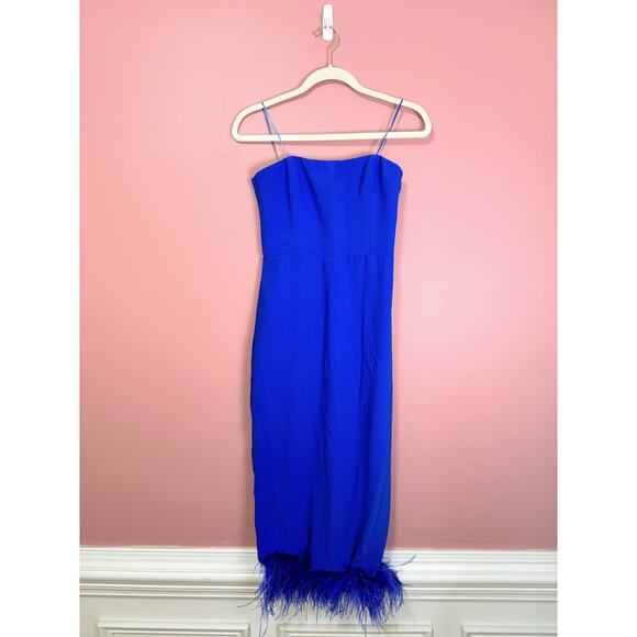 Amanda Uprichard X Revolve Simpson Dress in Cobalt Size Small - Picture 2 of 10